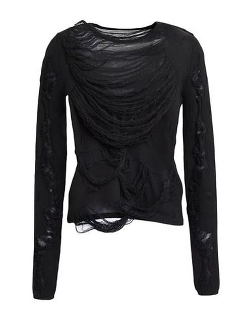 Woman Sweater Black Size S Cotton, Polyamide