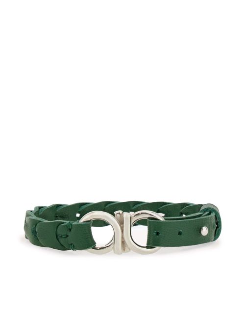Gancini braided bracelet - Green