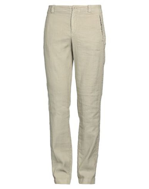 Bikkembergs Man Pants Sage green Size 38 Cotton, Linen