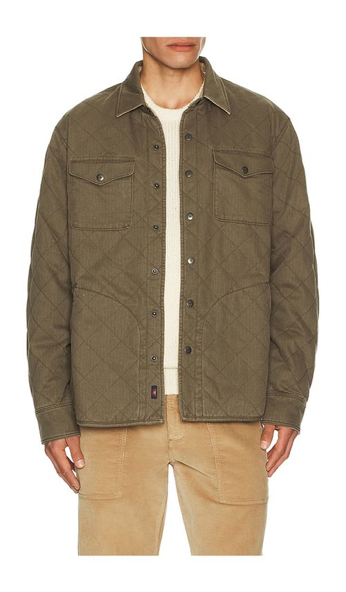 Faherty Doug Good Feather Reversible Jacket in Brown. L. Also in S, M, XL/1X