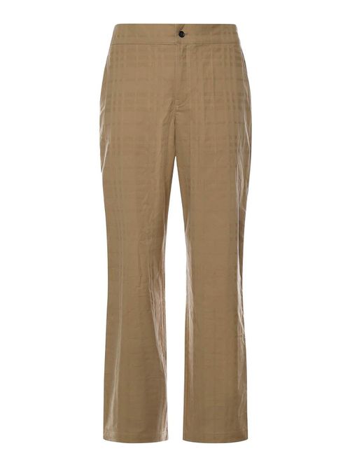Check Cotton Trousers
