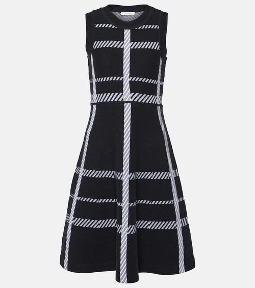 Checked midi dress