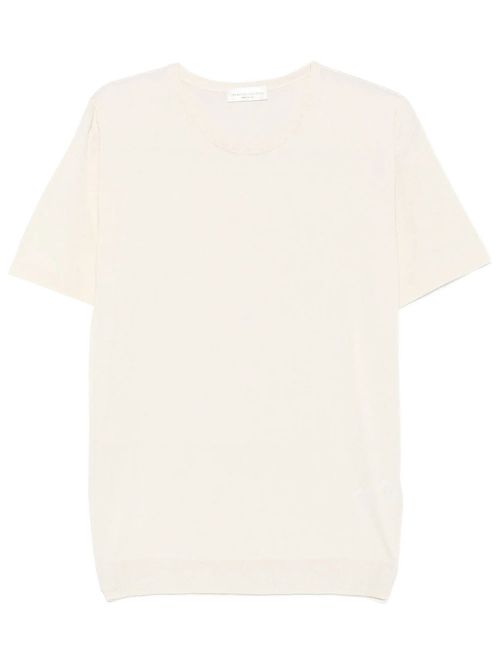 Short-Sleeve Knitted Silk T-Shirt