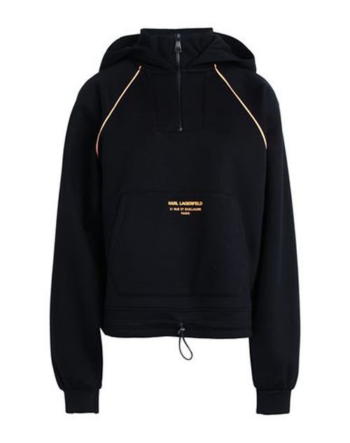 Cropped Athleisure Hoodie Woman Sweatshirt Black