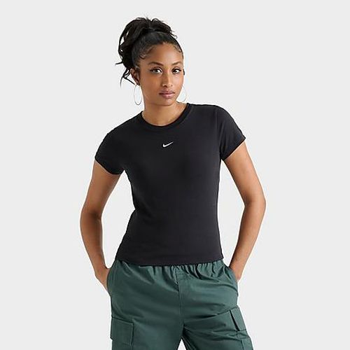 Women's Sportswear Chill Knit Mod Crop T-Shirt in Black