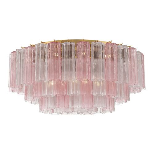 Aged Brass Flush Mount from the Addis Collection