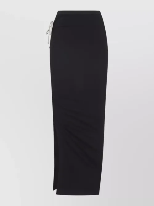 Rick Owens - edfu knee midi jersey skirt