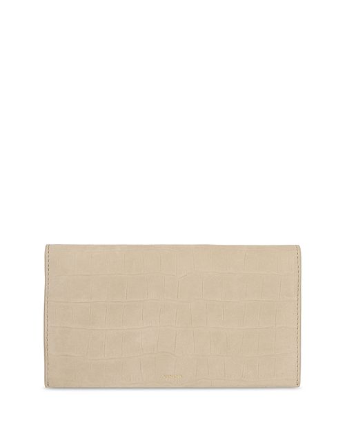 Embossed Leather Continental Wallet