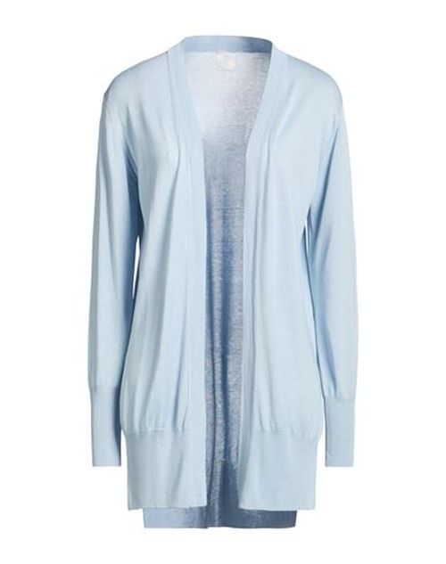 Woman Cardigan Sky blue Size L Silk, Viscose
