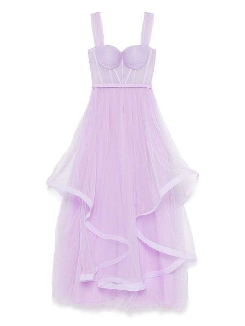 Long tulle gown - Purple