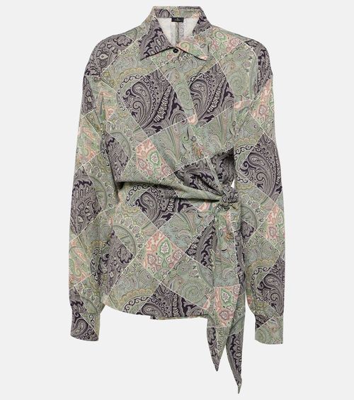 Printed wrap top