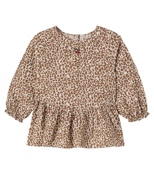 Konges Sløjd Coco leopard-print cotton blouse