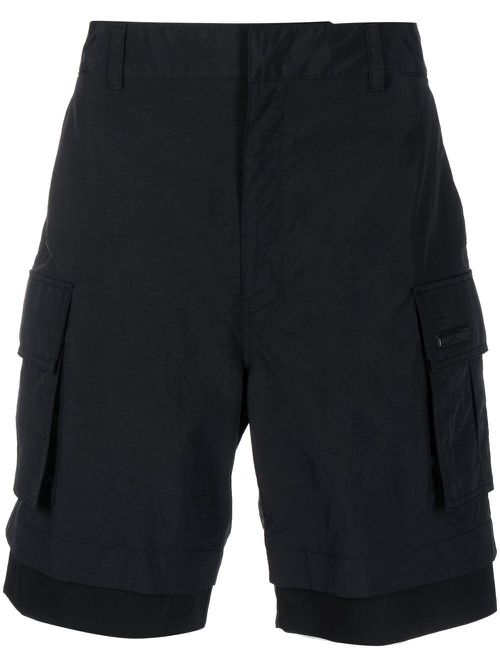 Cotton cargo shorts - Black