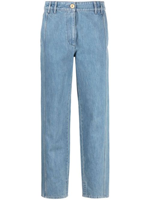 Cargo low-rise tapered jeans - Blue