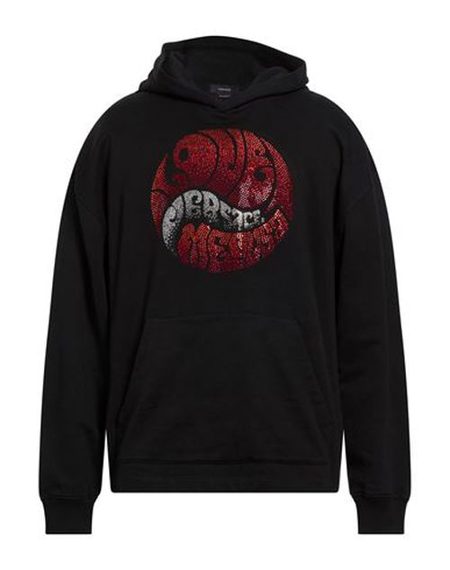 Man Sweatshirt Black Size L Cotton
