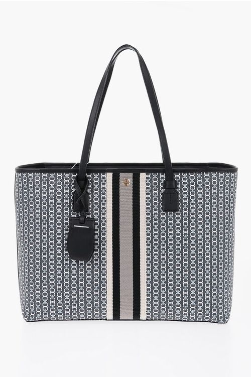Printed Leather GEMINI LINK Tote Bag