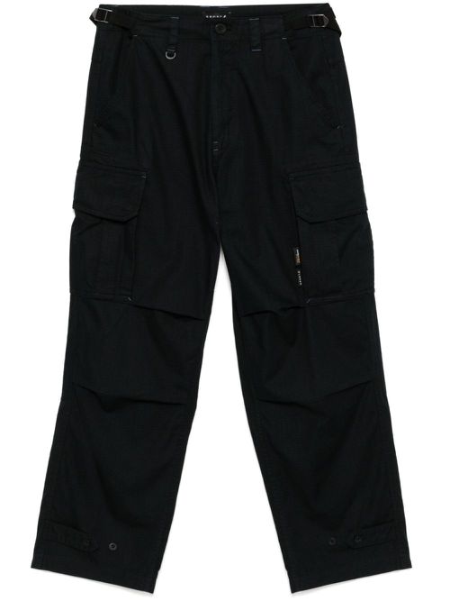 Relaxed cargo trousers - Black