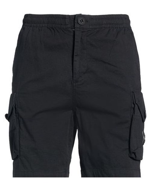 Man Shorts & Bermuda Shorts Black Size M Cotton, Elastane