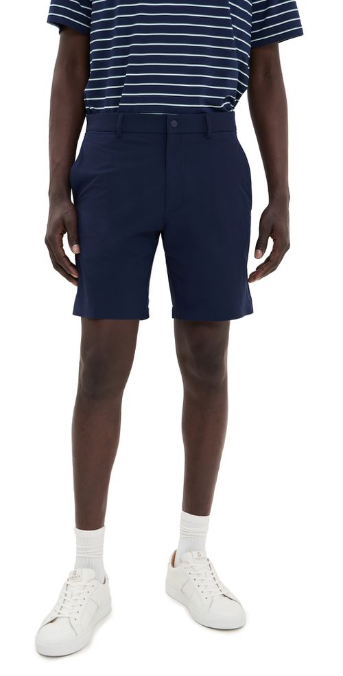 RLX Ralph Lauren On Course Matte Stretch Nylon Shorts 8 Refined Navy