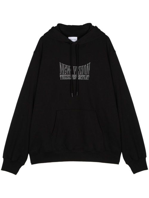 New Vision cotton hoodie - Black