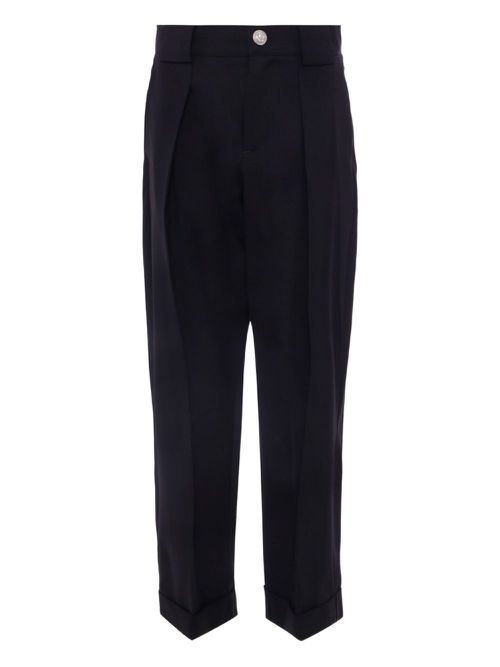 Pleated tailored trousers - Black