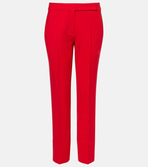 Cropped mid-rise slim pants