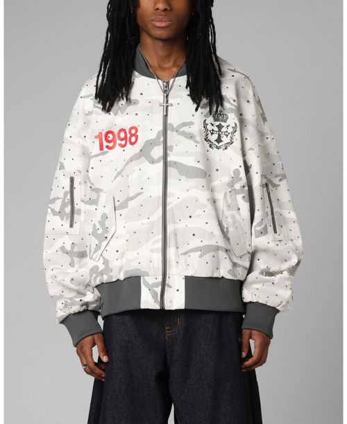 Men's Hailstorm Bomber Jackets - White