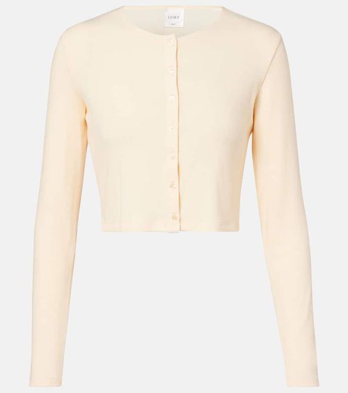 Lauren cropped jersey cardigan