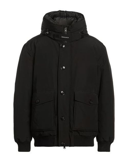 Man Puffer Black Size XXL Cotton, Polyamide
