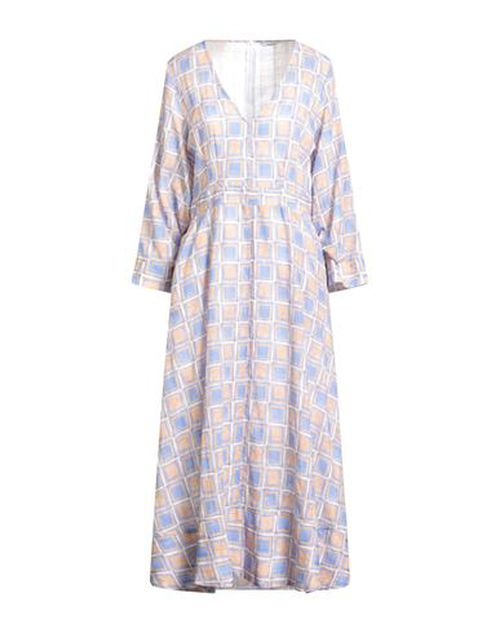 Woman Maxi dress Light blue Size 4 Cotton