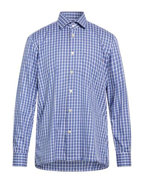 Man Shirt Blue Size 17 Cotton