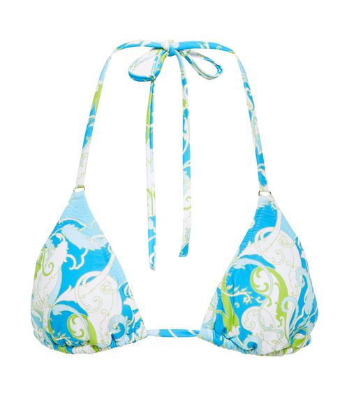 Exclusive to Mytheresa - Portugal printed bikini top
