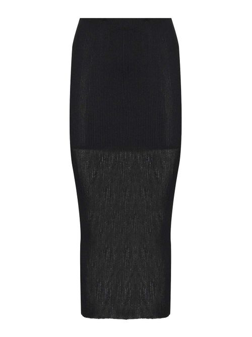 Viscose midi skirt