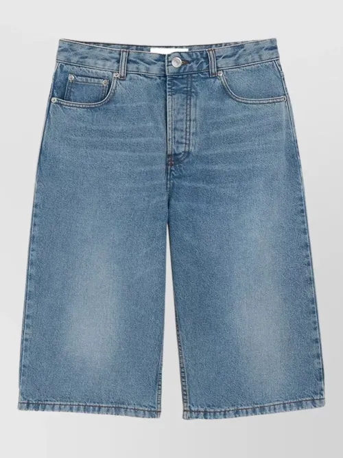 Ami Paris - denim regular-fit bermuda short