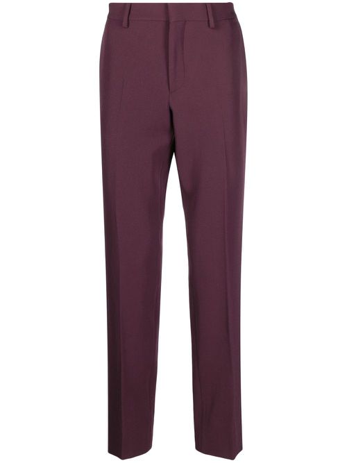 Tailored virgin-wool trousers - Purple