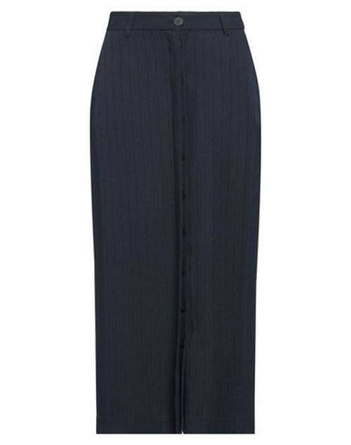 Momoní Woman Midi skirt Midnight blue Size 2 Viscose, Wool