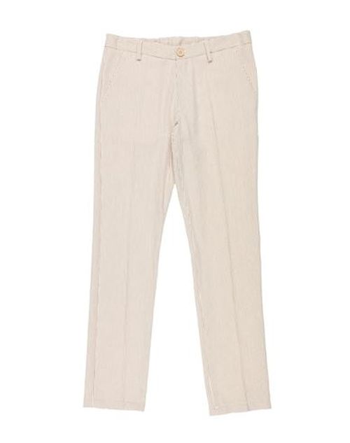Kid Boy Pants Ivory Size 15 Cotton, Viscose, Polyester