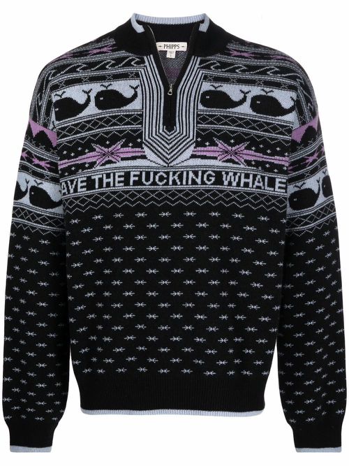 Save The Whales jumper - Black