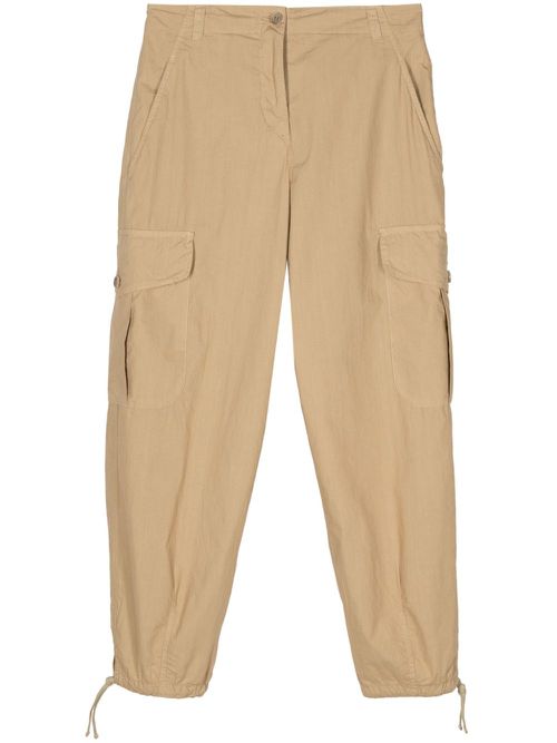 Tapered-leg cargo trousers - Neutrals