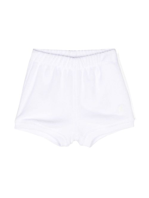 E. Noisette logo-appliqué shorts - White