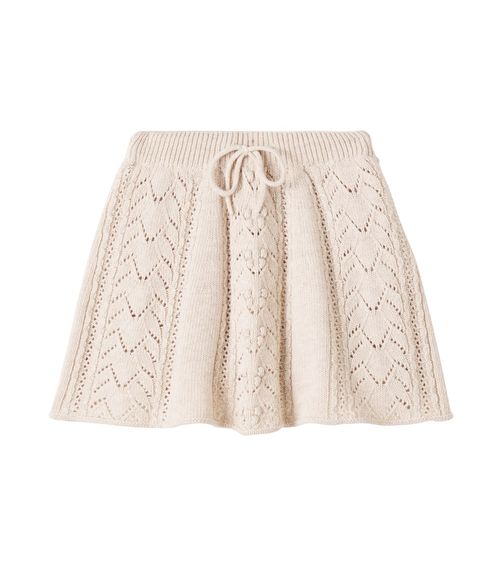 Lila open-knit skirt