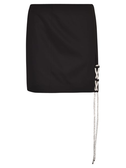 Back Zip Mini Skirt