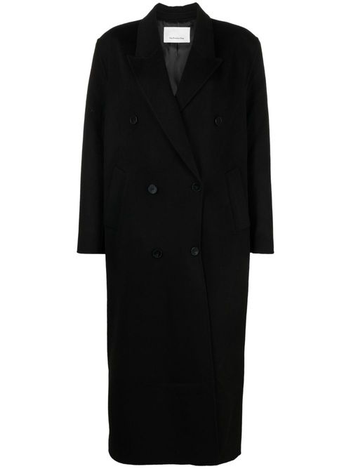Gaia double-breasted coat - Black