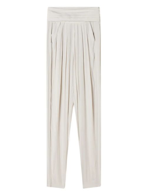 Draped Charmeuse Pants