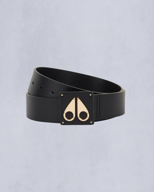 Moose Knuckles - Gold Series Large Logo Belt