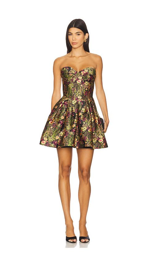 ELLIATT Cindy Strapless Mini Dress in Olive. XS. Also in L, M, S