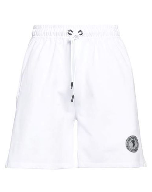 Bikkembergs Man Shorts & Bermuda Shorts White Size 36 Cotton