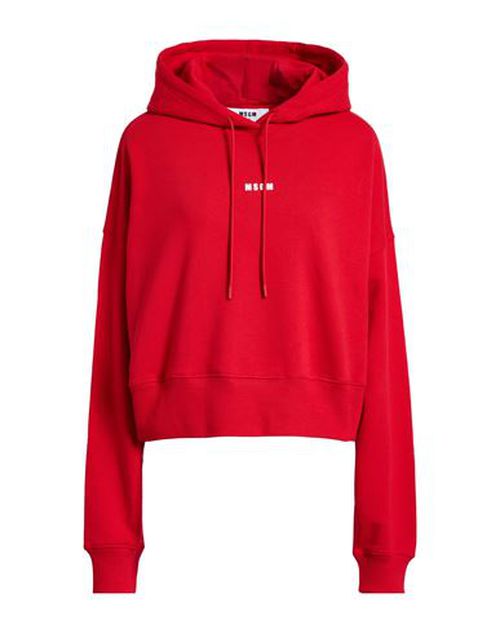 Woman Sweatshirt Red Size XS Cotton
