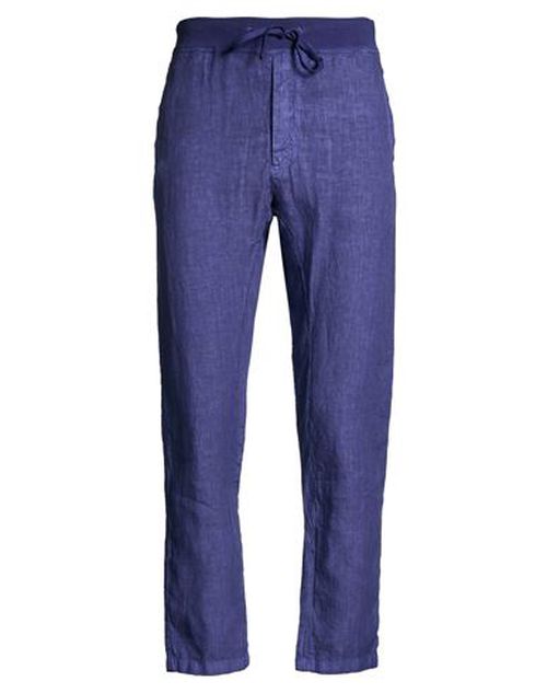 Man Pants Blue Size 38 Linen