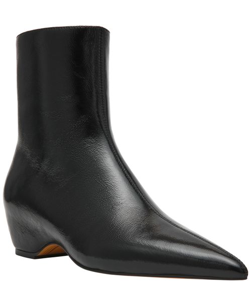 Women's Karlson Sculpted Wedge Booties - Black Shiny